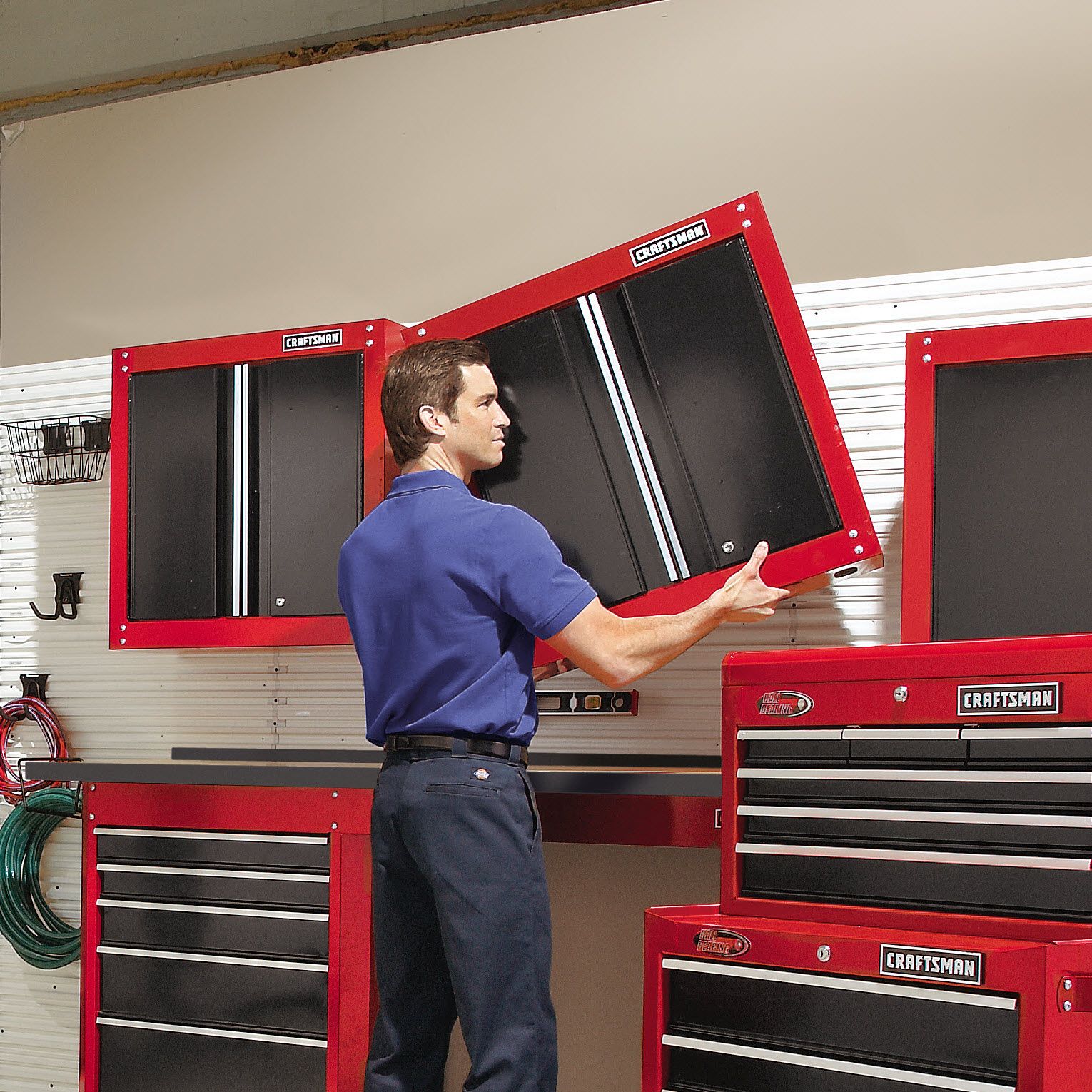28" Wide Red/Black Wall Cabinet: Get Organized with Sears