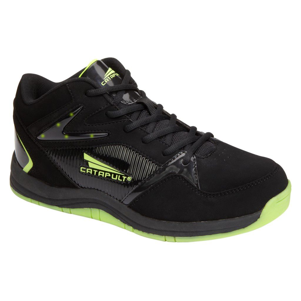 CATAPULT Men's JB-Dub2 Glow-In-The-Dark Athletic Shoe - Black Gloss at mygofer.com