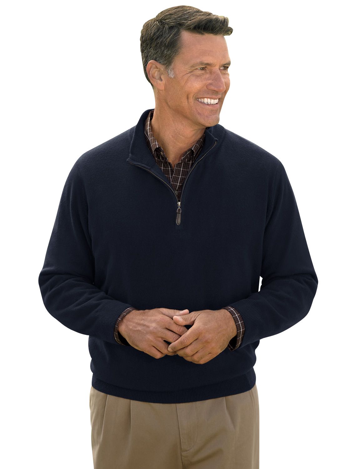Soft-Touch Quarter-Zip Sweater