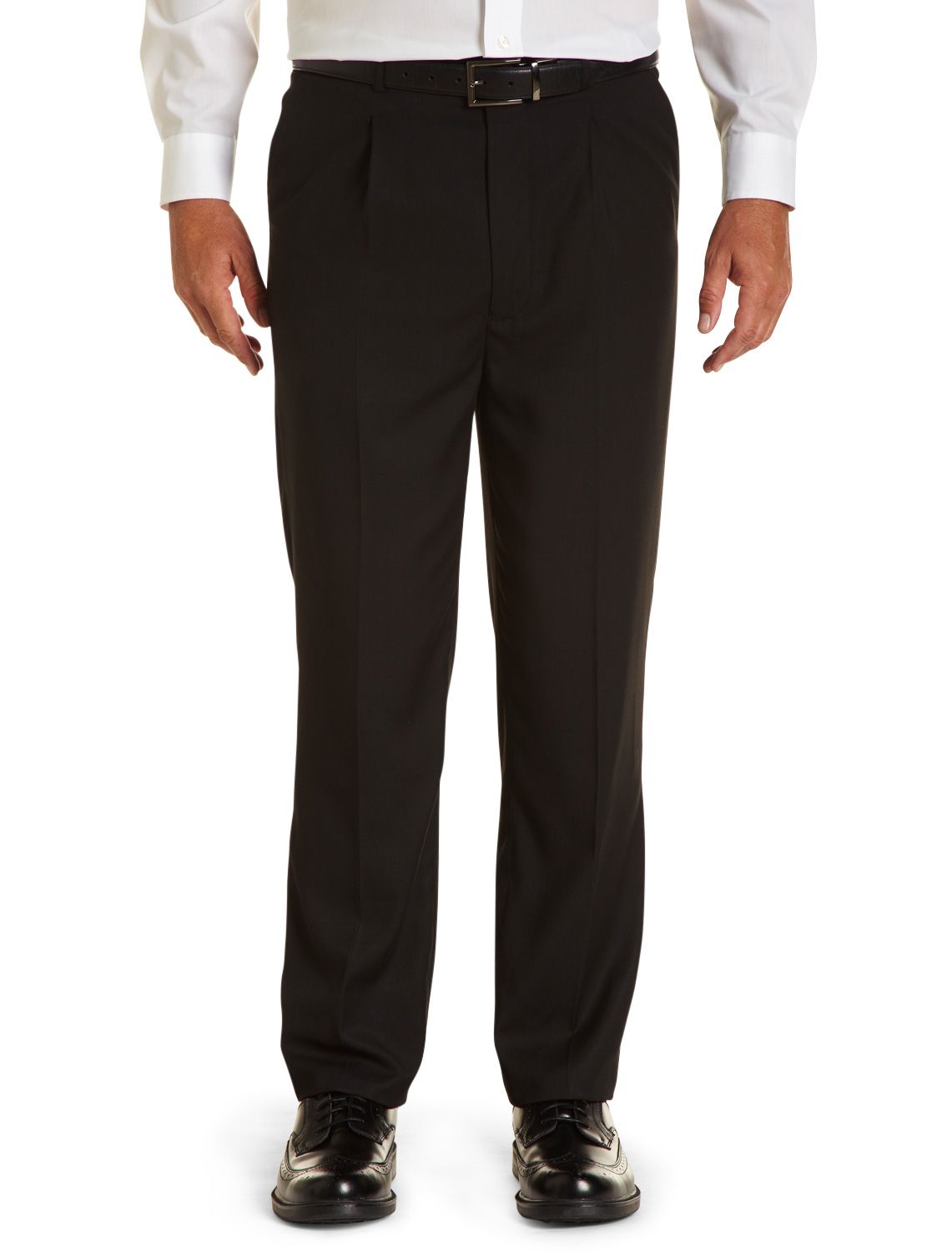 Traveler Technology Black Corded Stretch Suit Pants