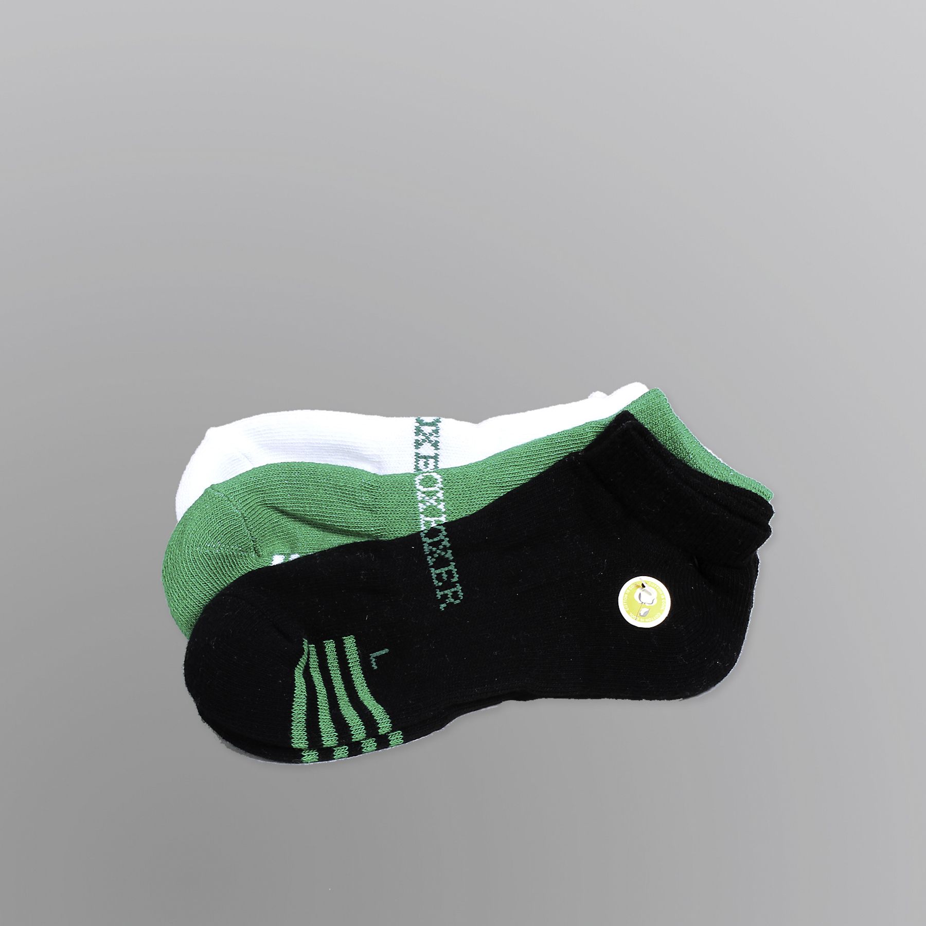 Joe Boxer Boy’s Socks 3pk Low-Cut Arch Black Green White at Kmart.com