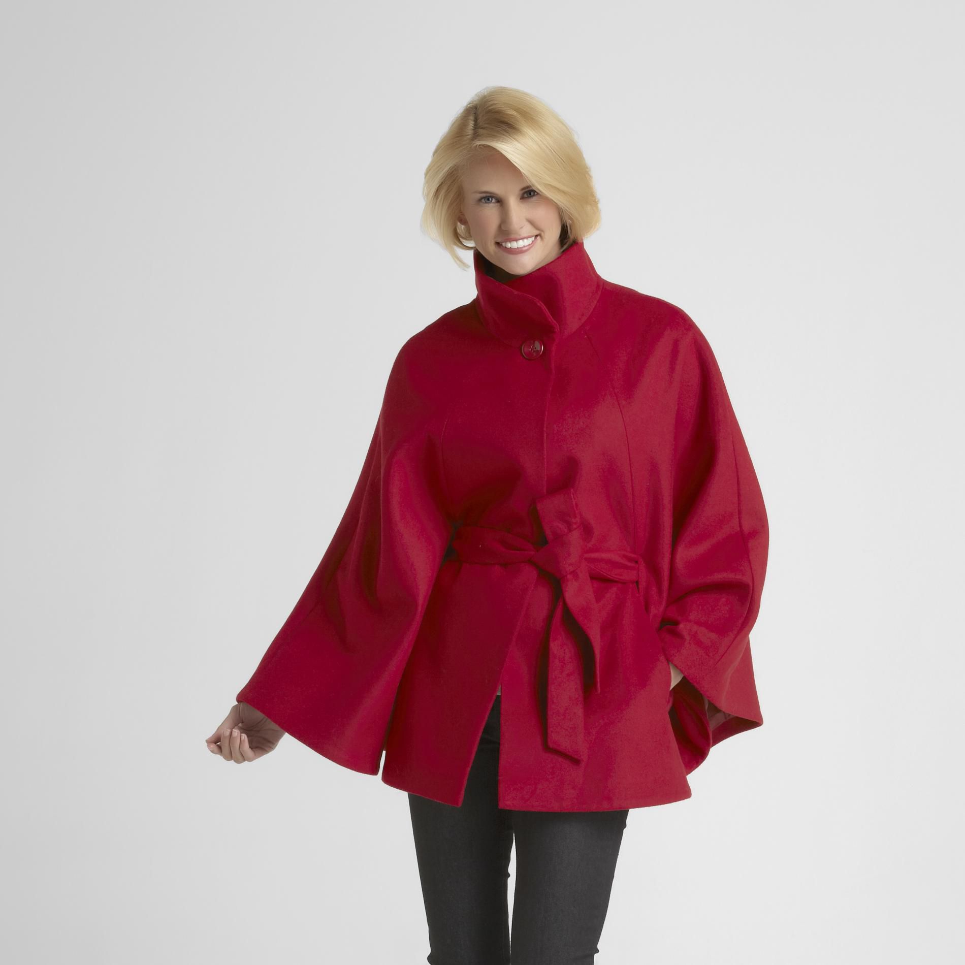 Jaclyn Smith Women's Felt Cape at Kmart.com