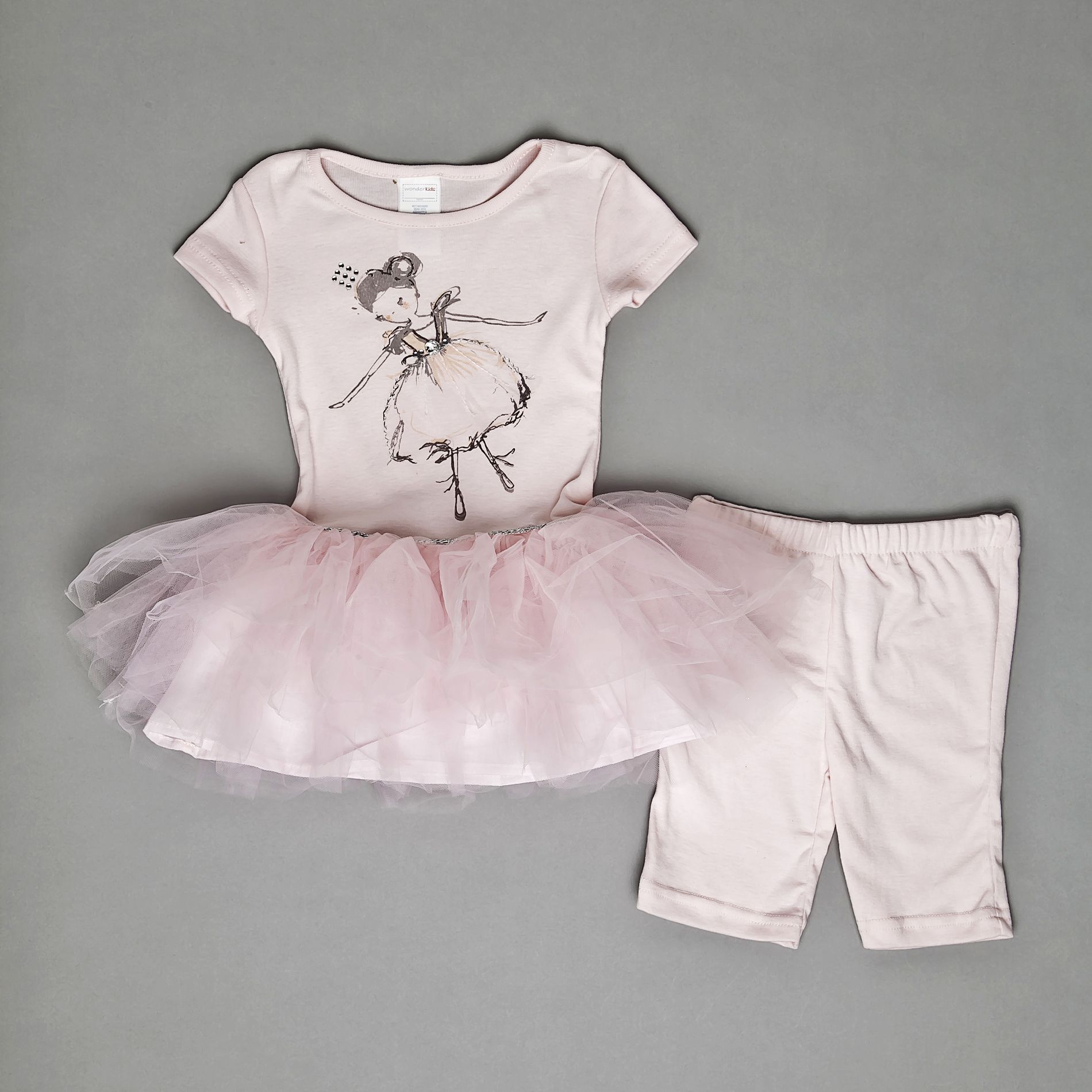 WonderKids Infant & Toddler Girl's Tutu Dress & Leggings - Ballerina at Kmart.com