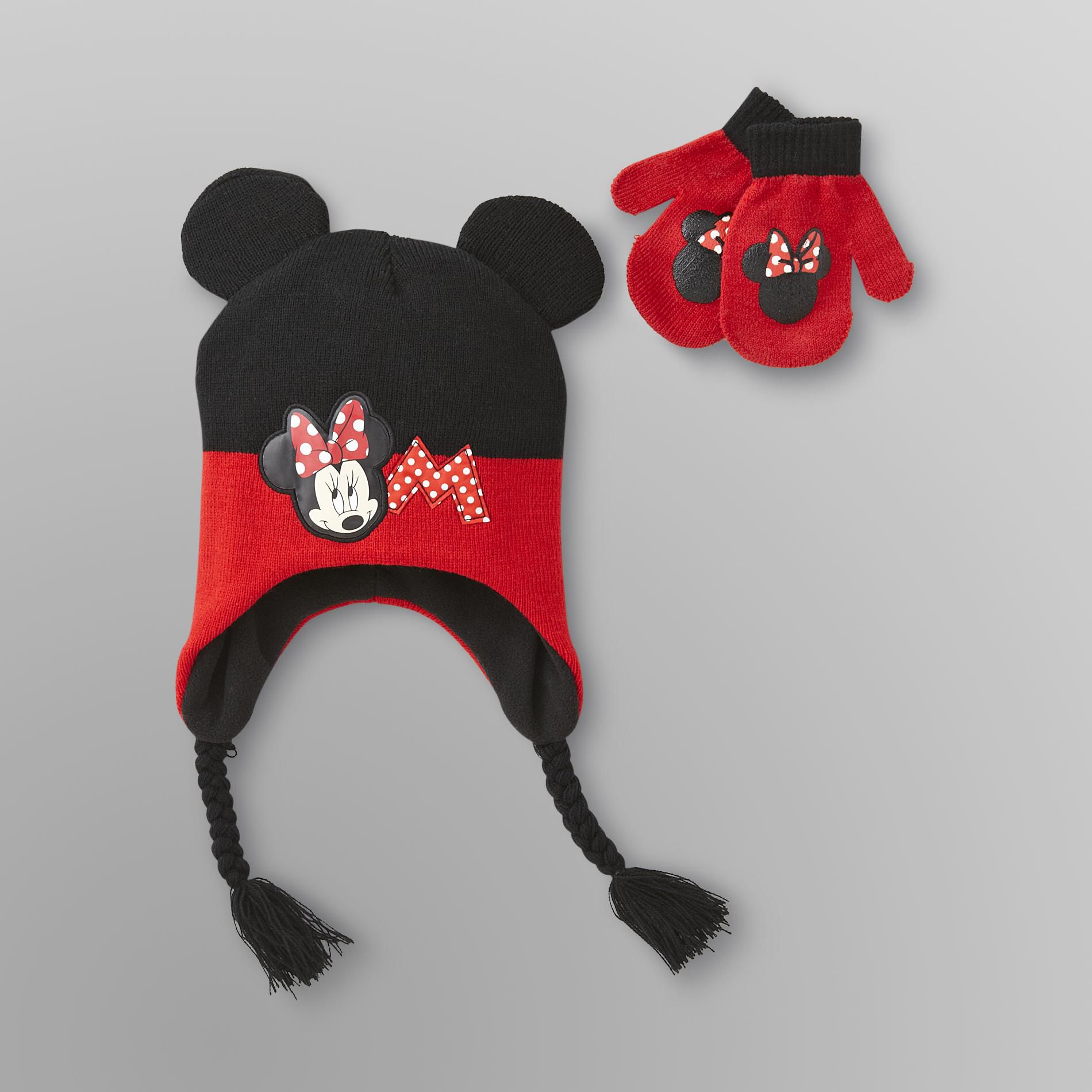 Disney Minnie Mouse Toddler Girl's Hat & Mittens at Kmart.com