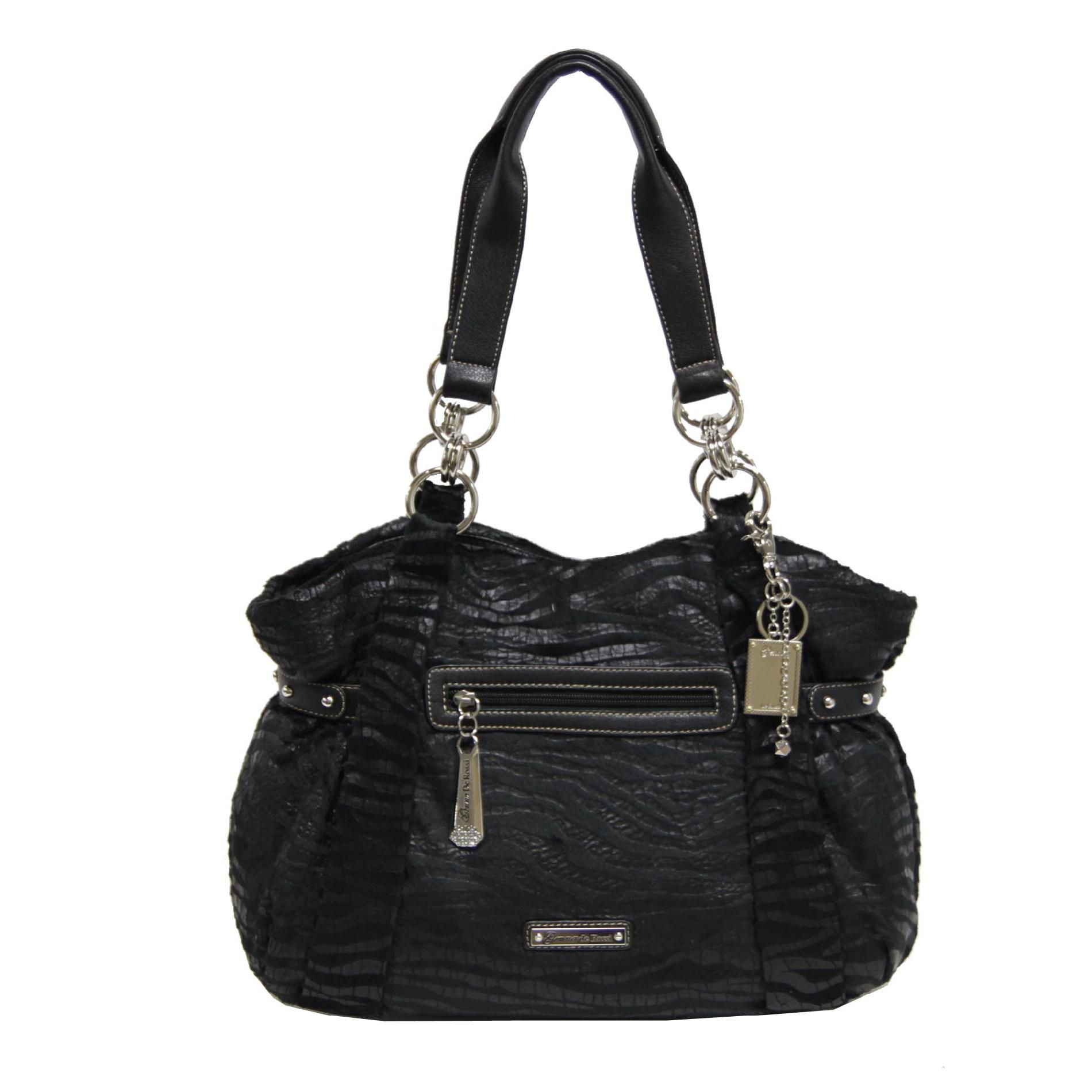 Genna De Rossi Women’s Handbag Tote – Black/Gray at Sears.com