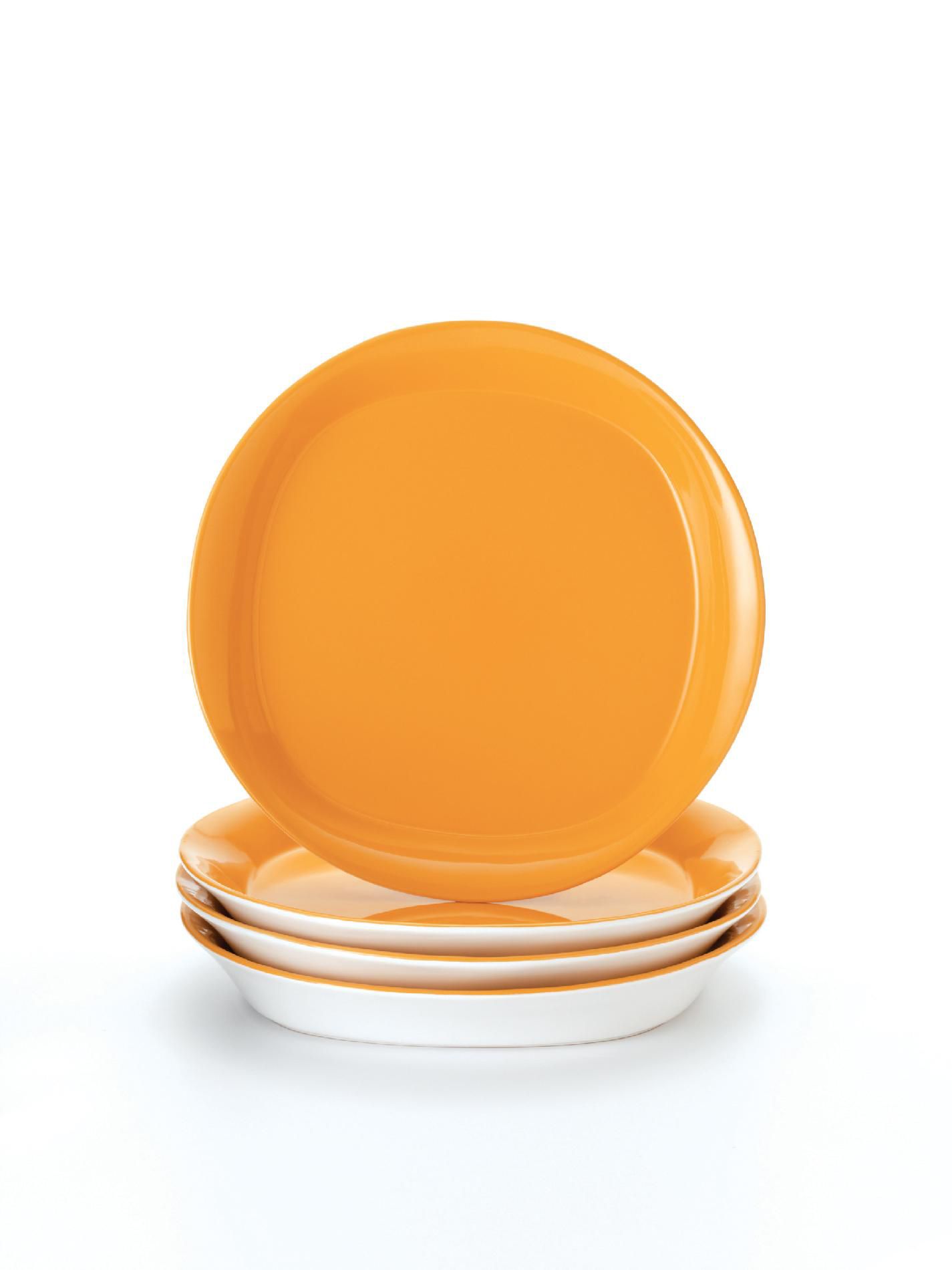 Rachael Ray Dinnerware, Round and Square 4-Piece Salad Plate Set, Lemon Zest, 8.5-Inch at Sears.com