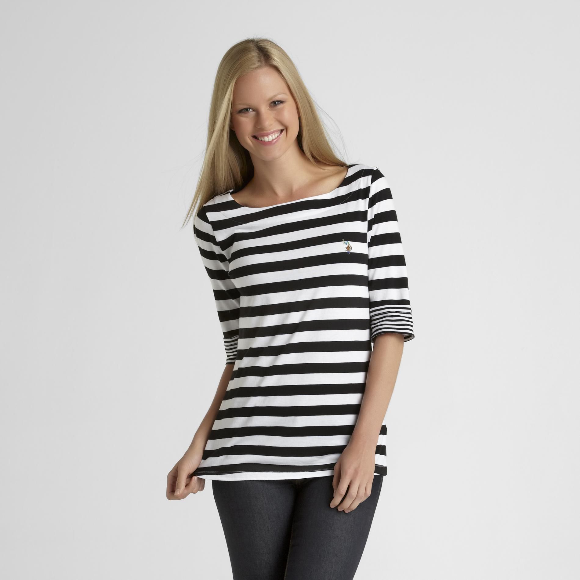 US Polo Assn. Women's Striped Top at Sears.com