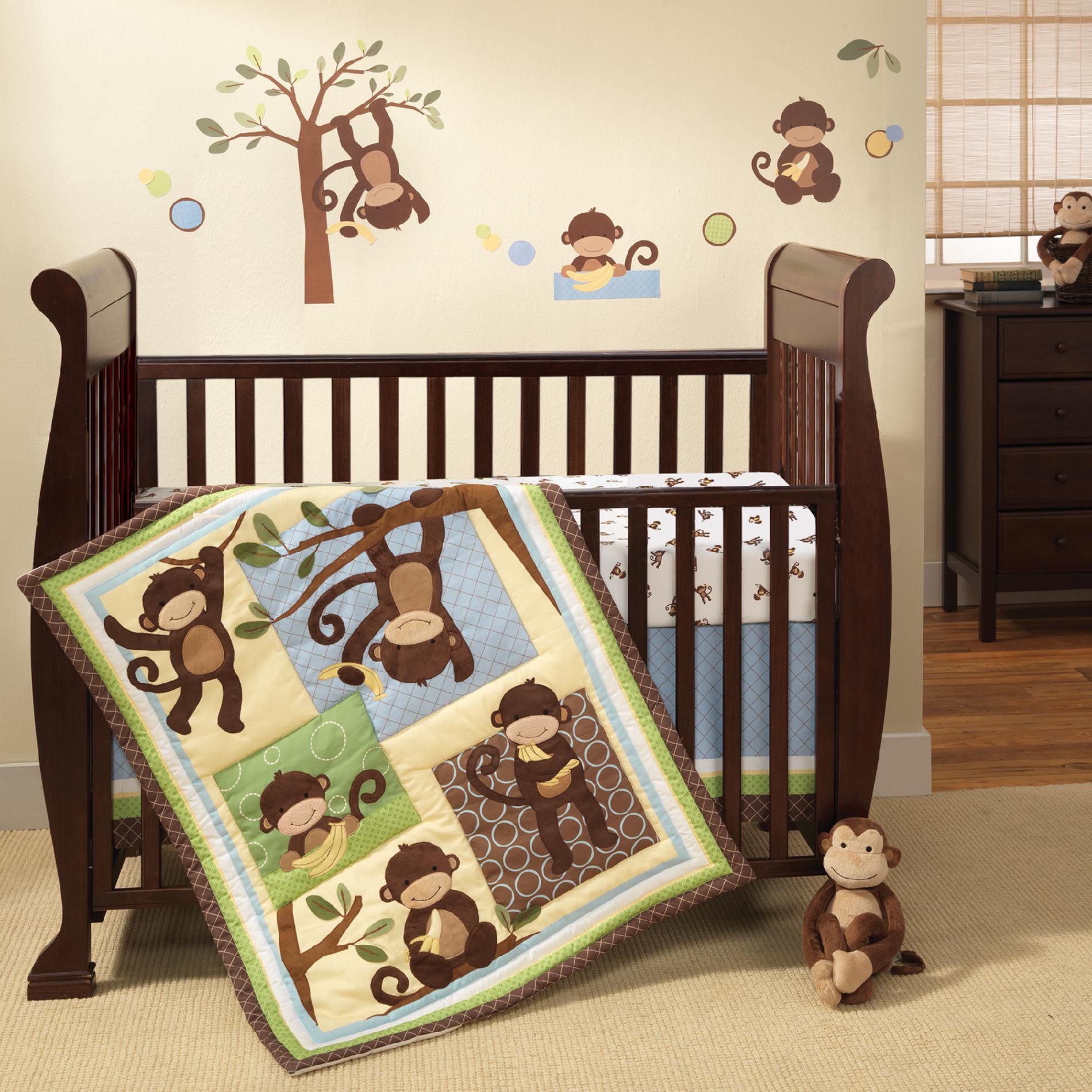 Lambs & Ivy Crib Set M is For Monkey 3 piece Set | Shop ...