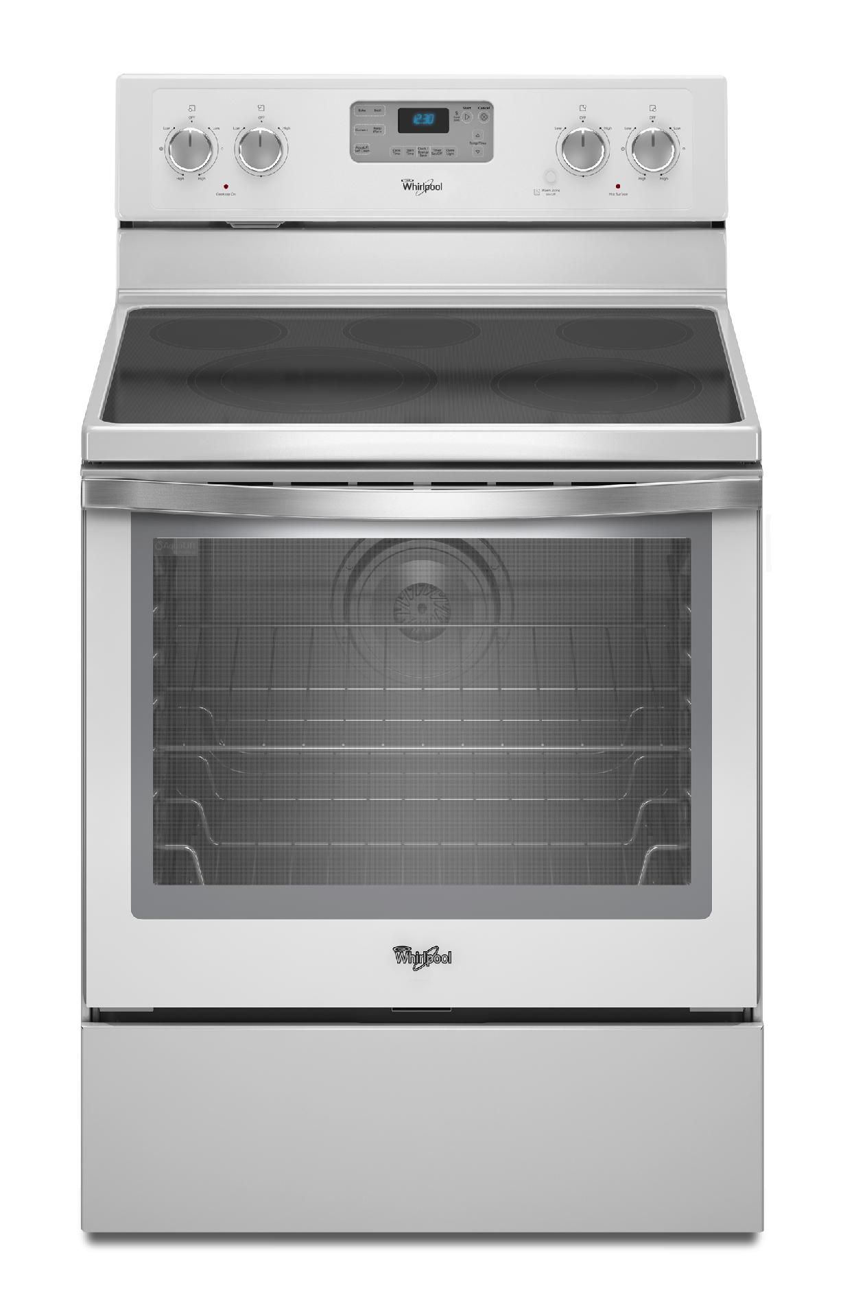 Whirlpool 30" Freestanding Electric Range w/ AquaLift™ Self-Clean Technology - White Ice at Kmart.com