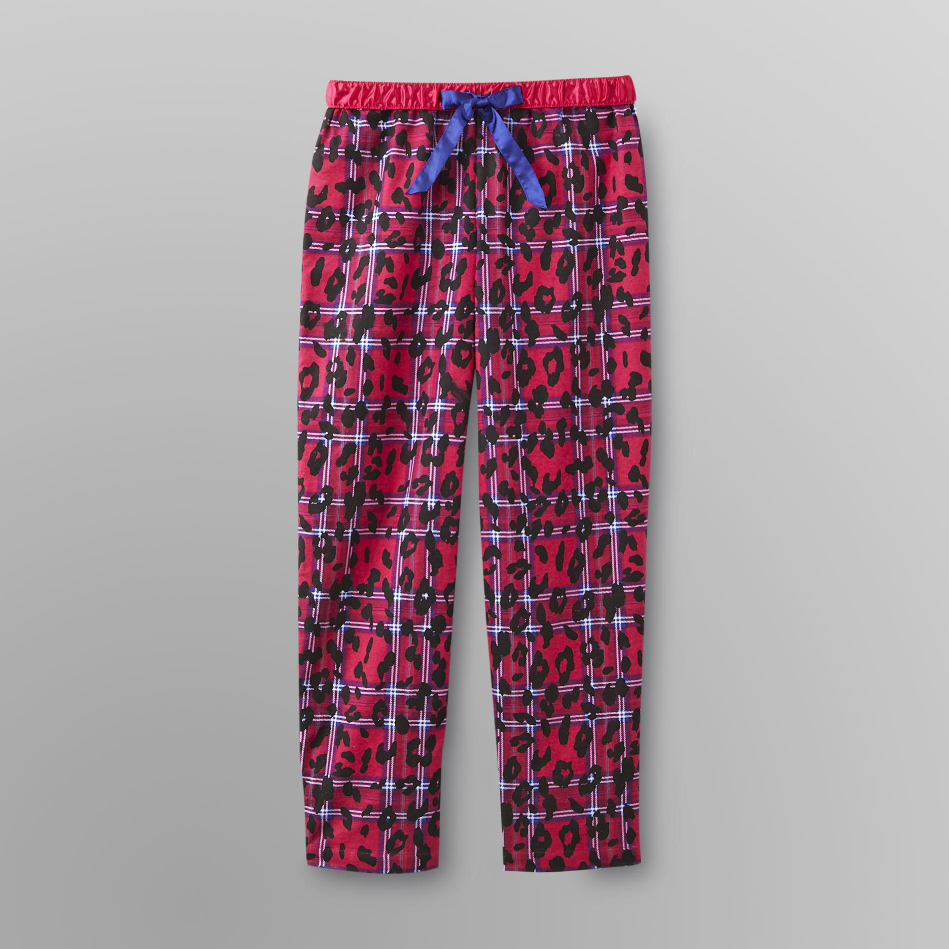 Joe Boxer Women's Flannel Pajama Pants - Plaid Leopard at Kmart.com