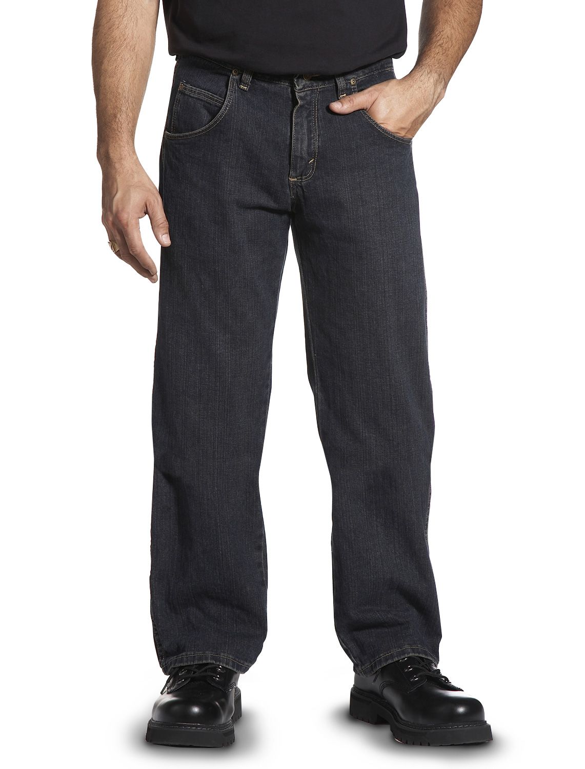 True Nation Relaxed-Fit Straight Jeans