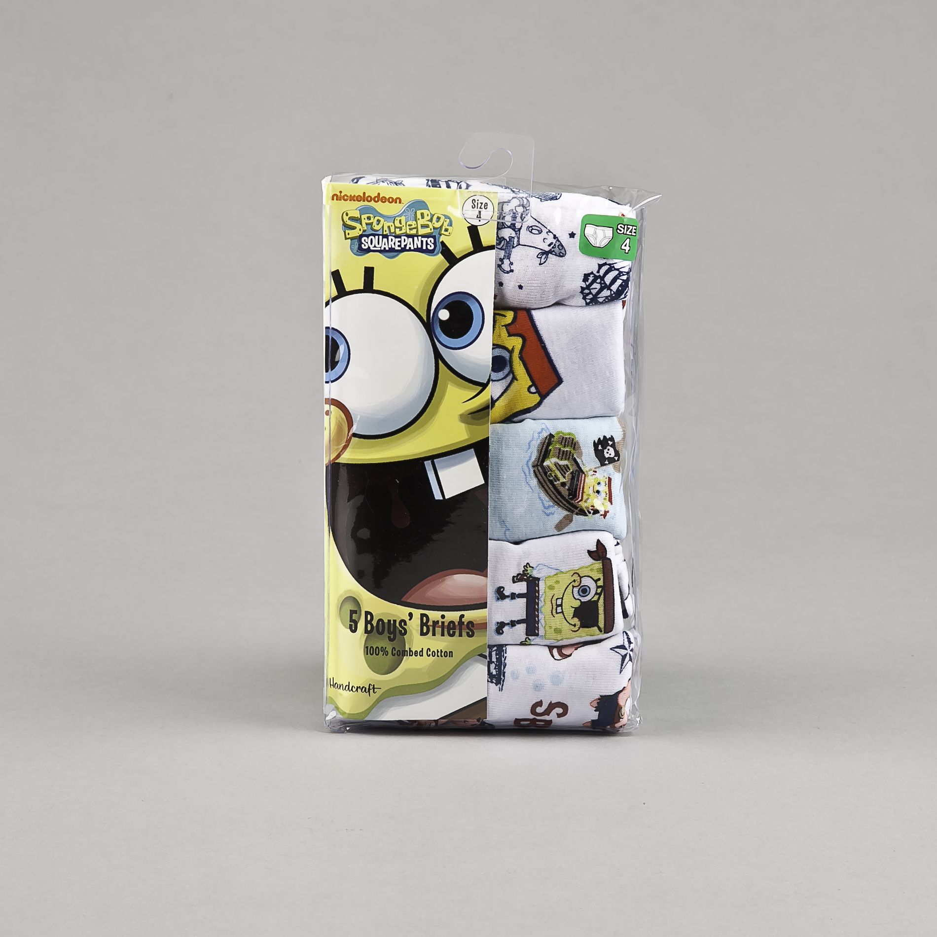SpongeBob SquarePants Boy s Underwear 5pk Brief SpongeBob White/Yellow