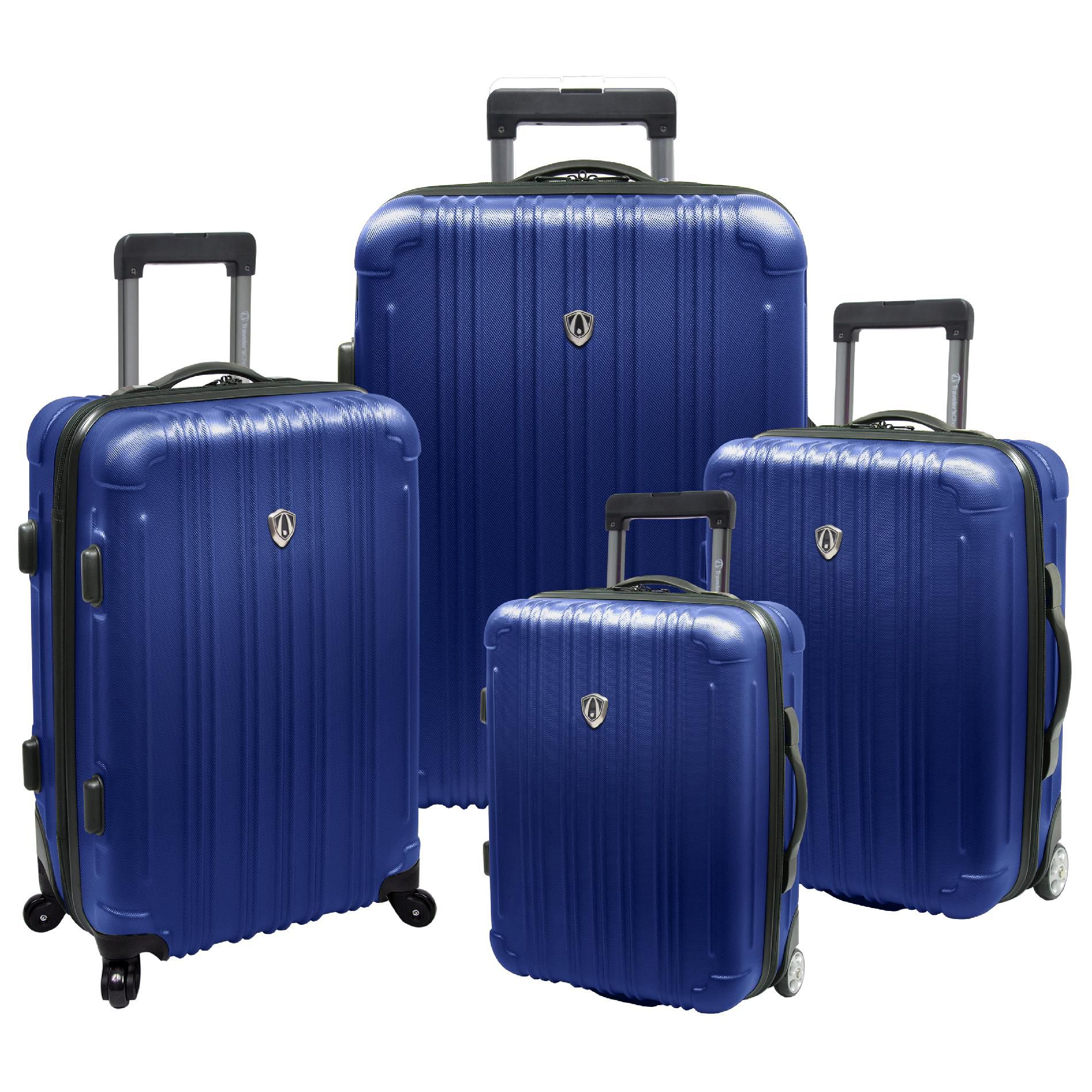 Traveler's Choice Traveler’s Choice New Luxembourg 4pc Expandable Hard-sided Luggage Set, Blue at Sears.com