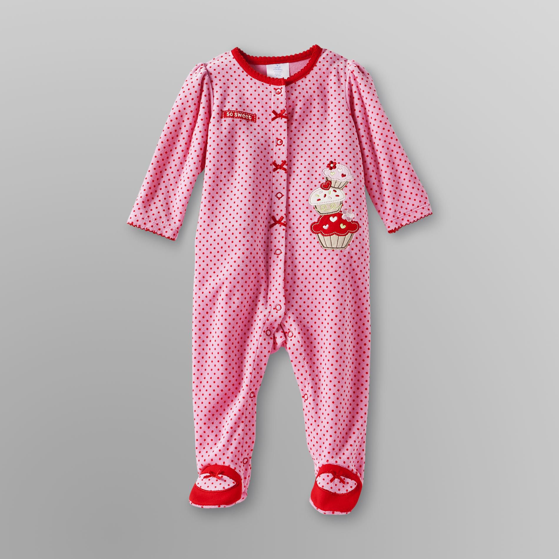 Small Wonders Infant Girl's Sleeper Pajamas - Cupcake at Kmart.com
