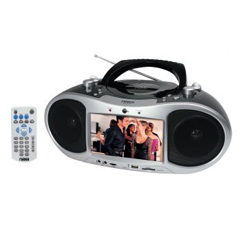 Naxa NDL-252 7" TFT LCD Display Portable DVD Player with AM/FM Stereo Radio, USB Input, SD/MMC Card Slot &amp; AC/DC Power at Sears.com