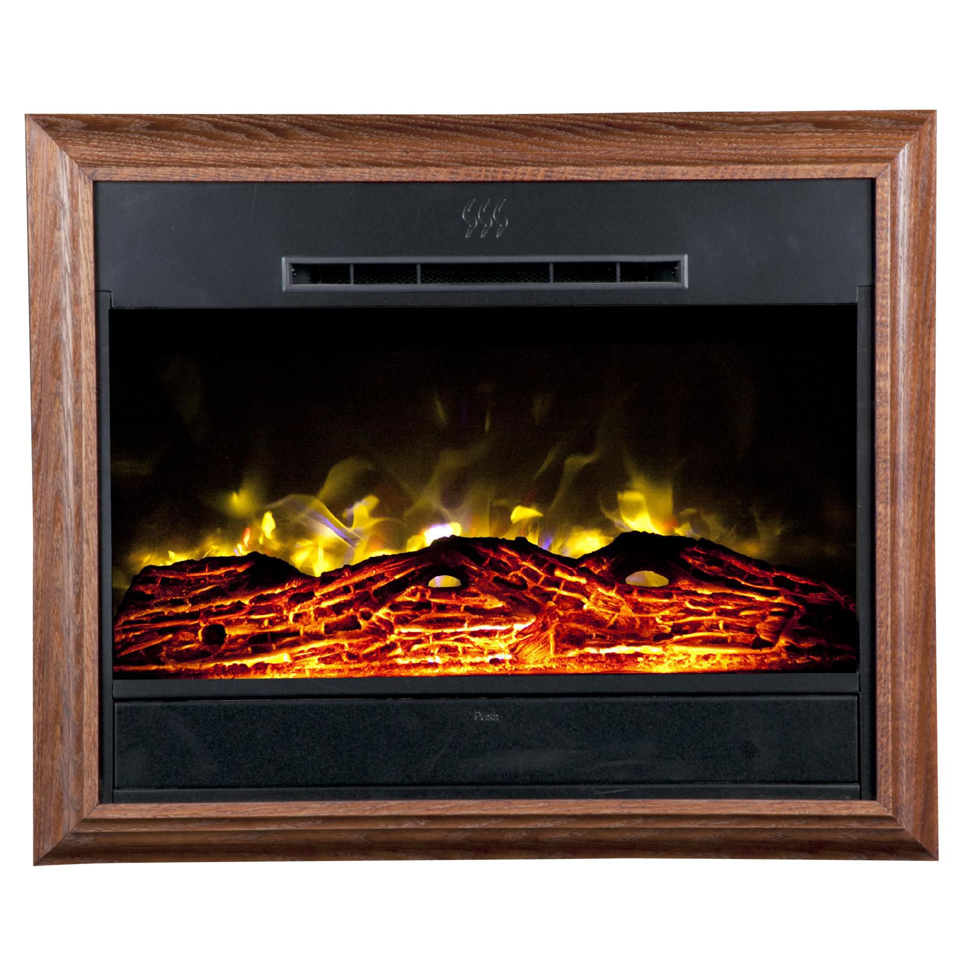 Heat Surge Portrait Wall-Mounted Electric Fireplace  - Dark Oak at Kmart.com