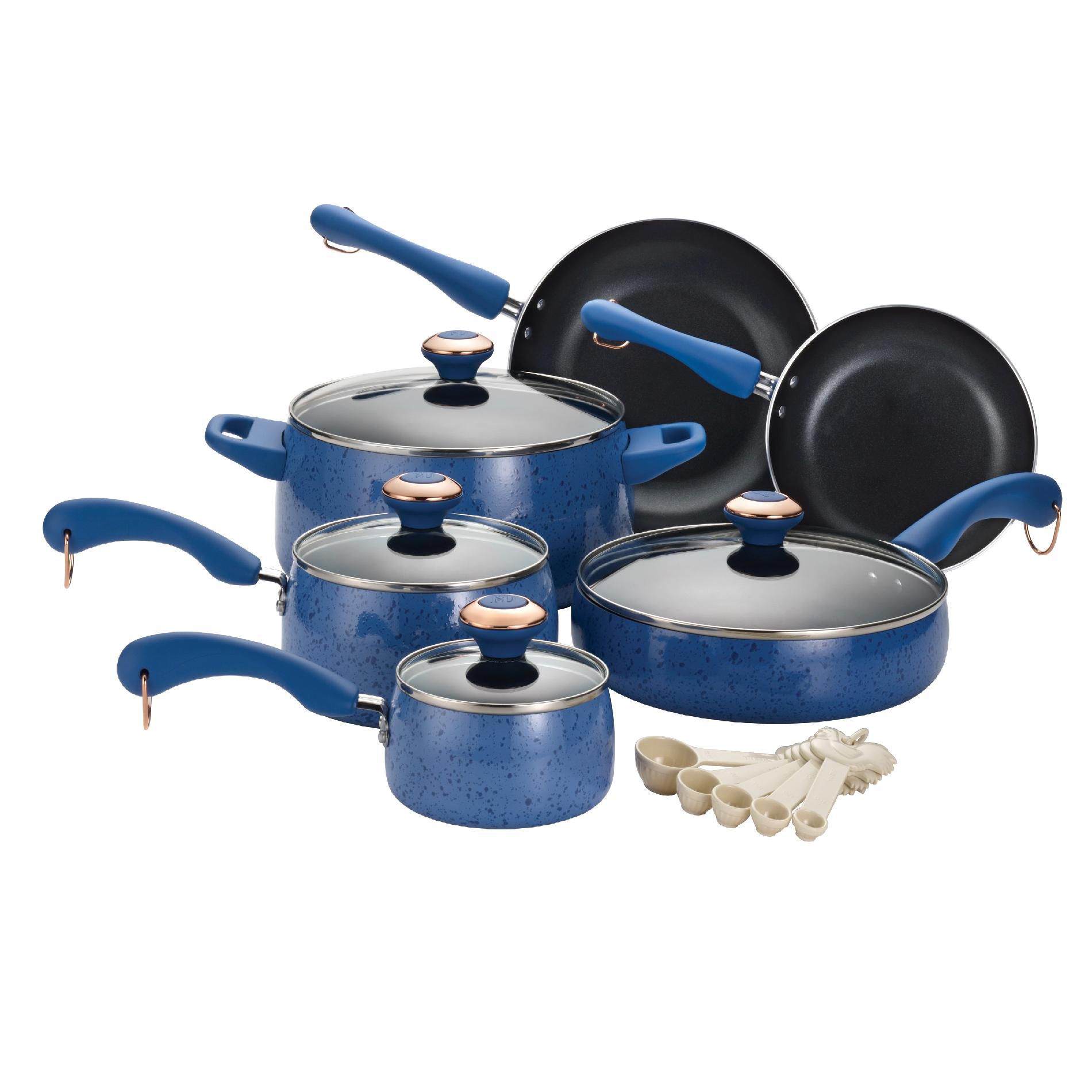 Paula Deen 15pc Cookware Set - Blueberry