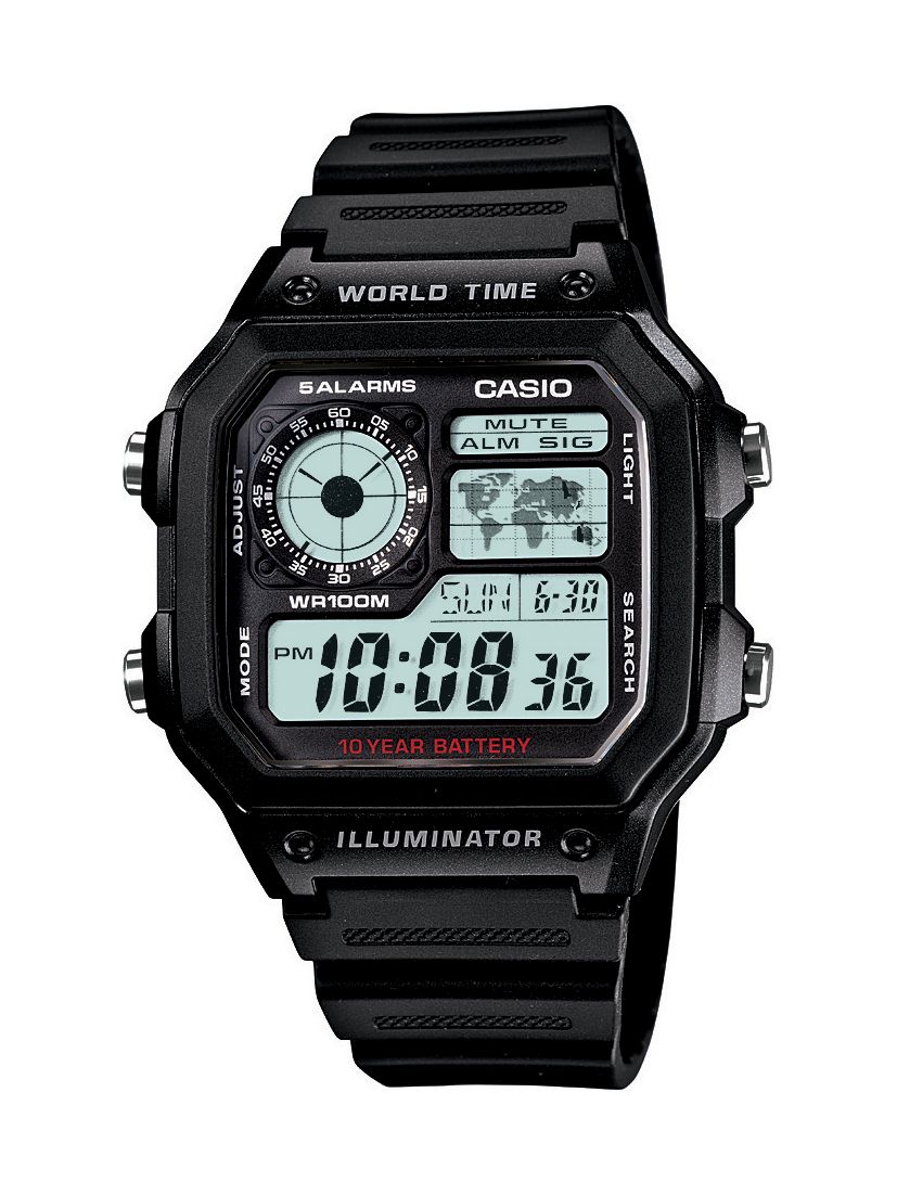 Casio Men's Digital Black Band with Black Dial Watch at Sears.com