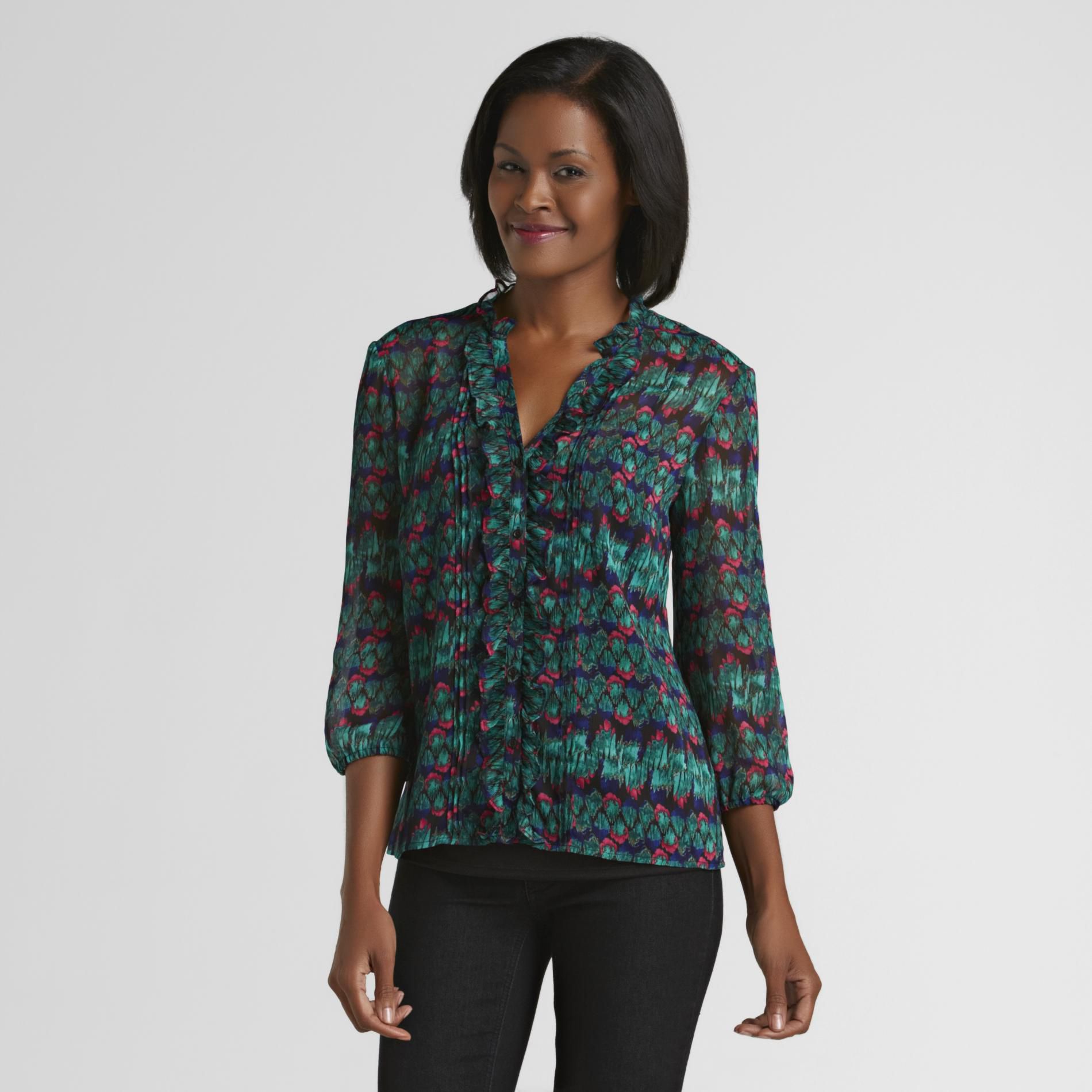 Attention Women's Ruffle Blouse & Camisole at Kmart.com
