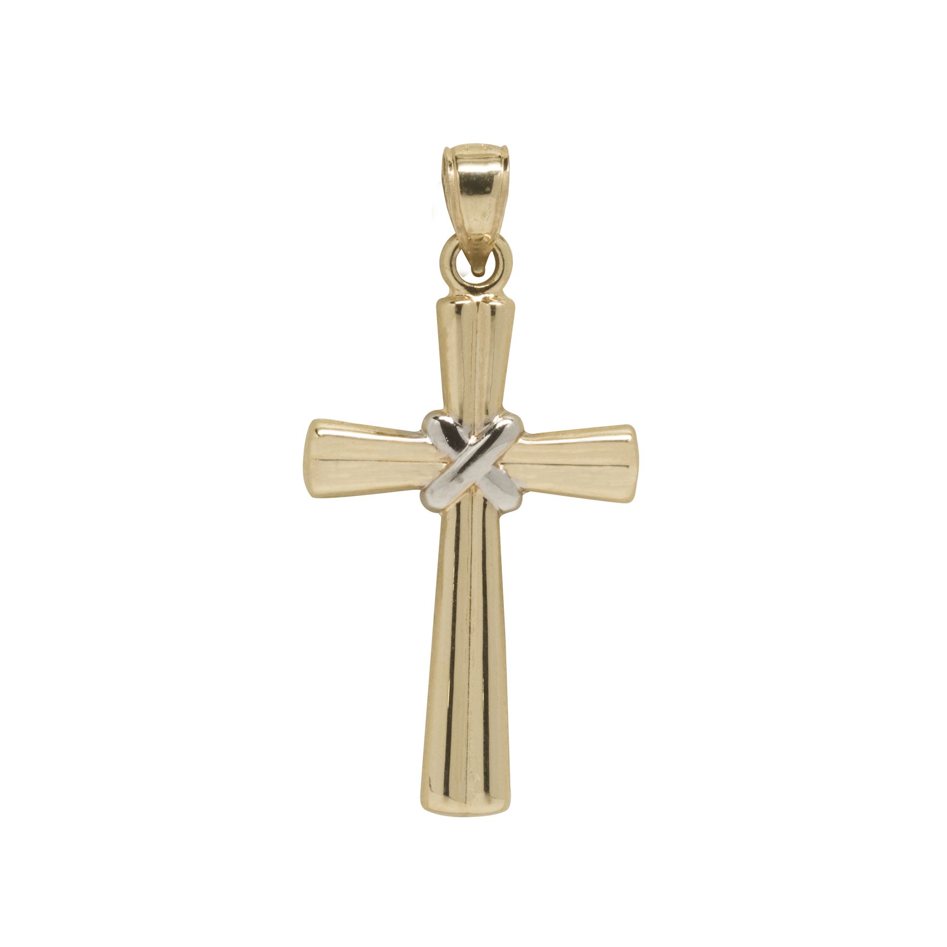 10k Two Tone Cross Charm at Kmart.com