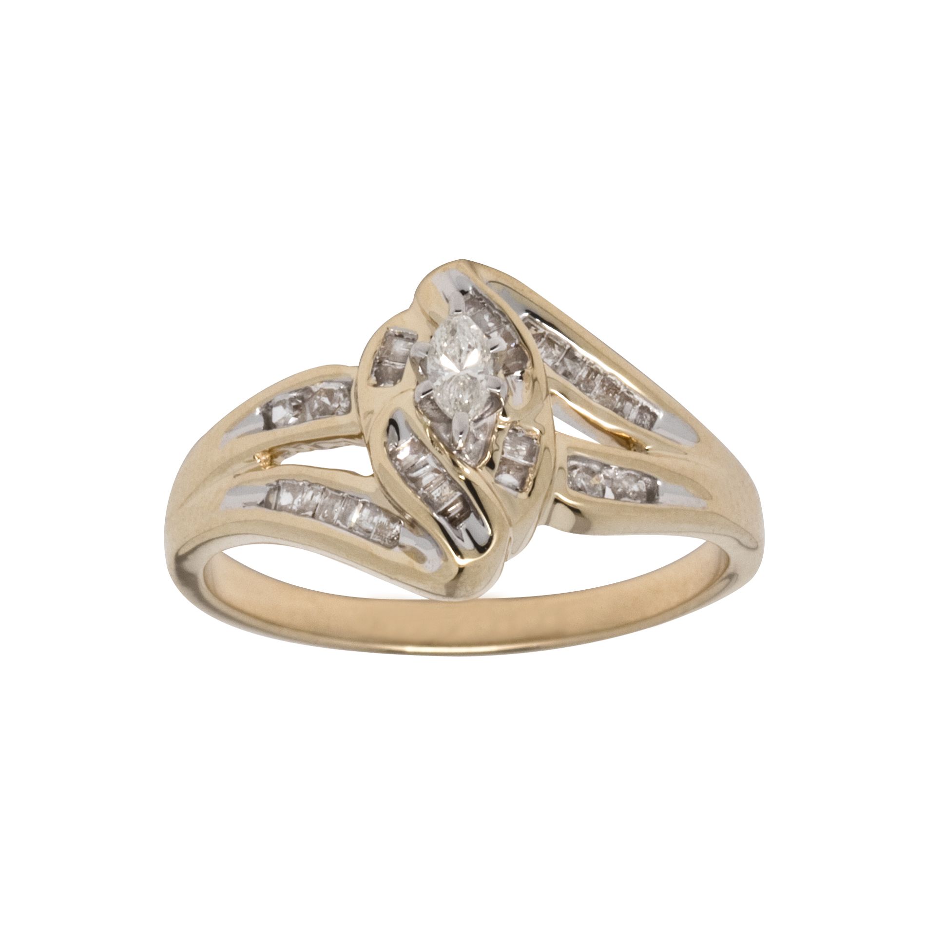 3/8 cttw Diamond 10Kt Yellow Gold at Kmart.com