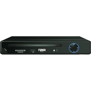 Naxa High Resolution 2 Channel Progressive Scan DVD Player with USB & SD Inputs