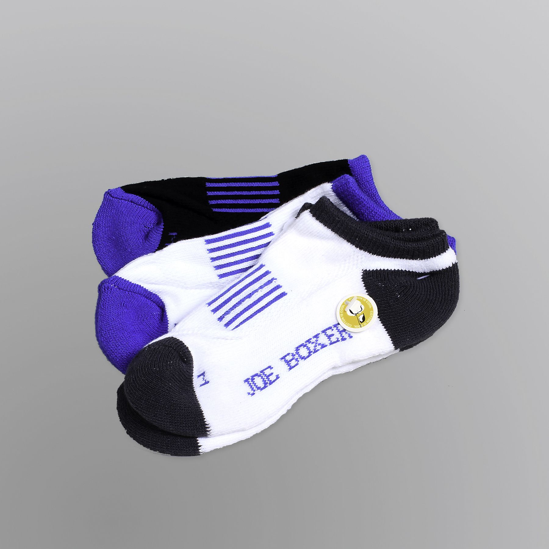 Joe Boxer Boy’s Socks 3pk No Show White/Black/Blue at Kmart.com