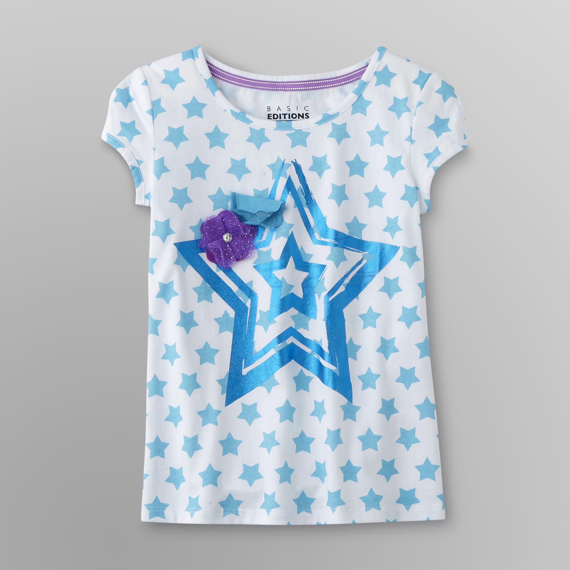 Basic Editions Girl's T-Shirt - Star at Kmart.com