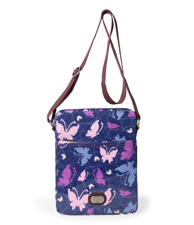 Lina Women’s Handbag Cross Body Paxton Tablet Butterflies - Multicolored at Sears.com