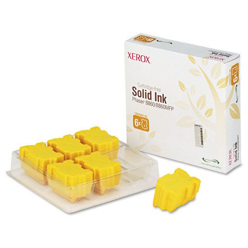 Xerox 108R00748 Solid Ink Stick, 6/Pk, Yellow