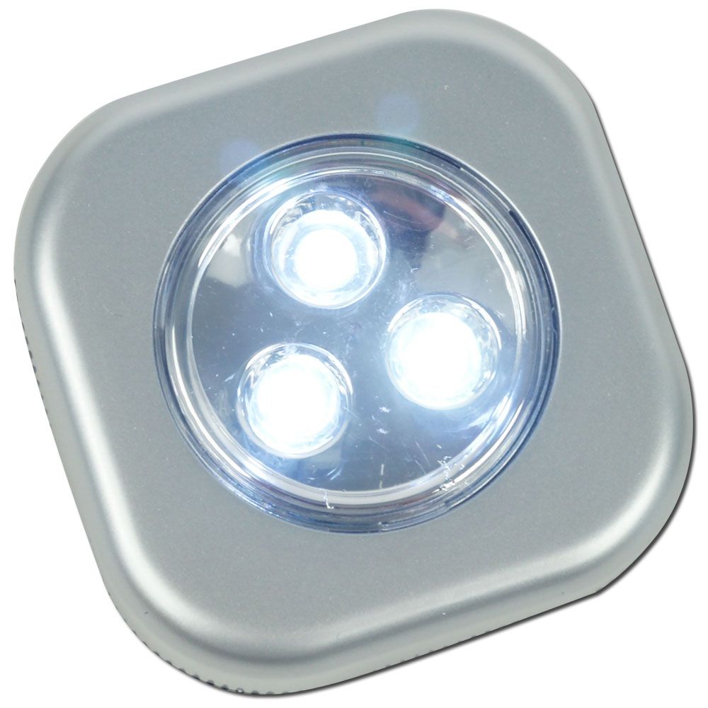 Set of Three - 3 and 5 LED Touch Light Set w/ Mounts