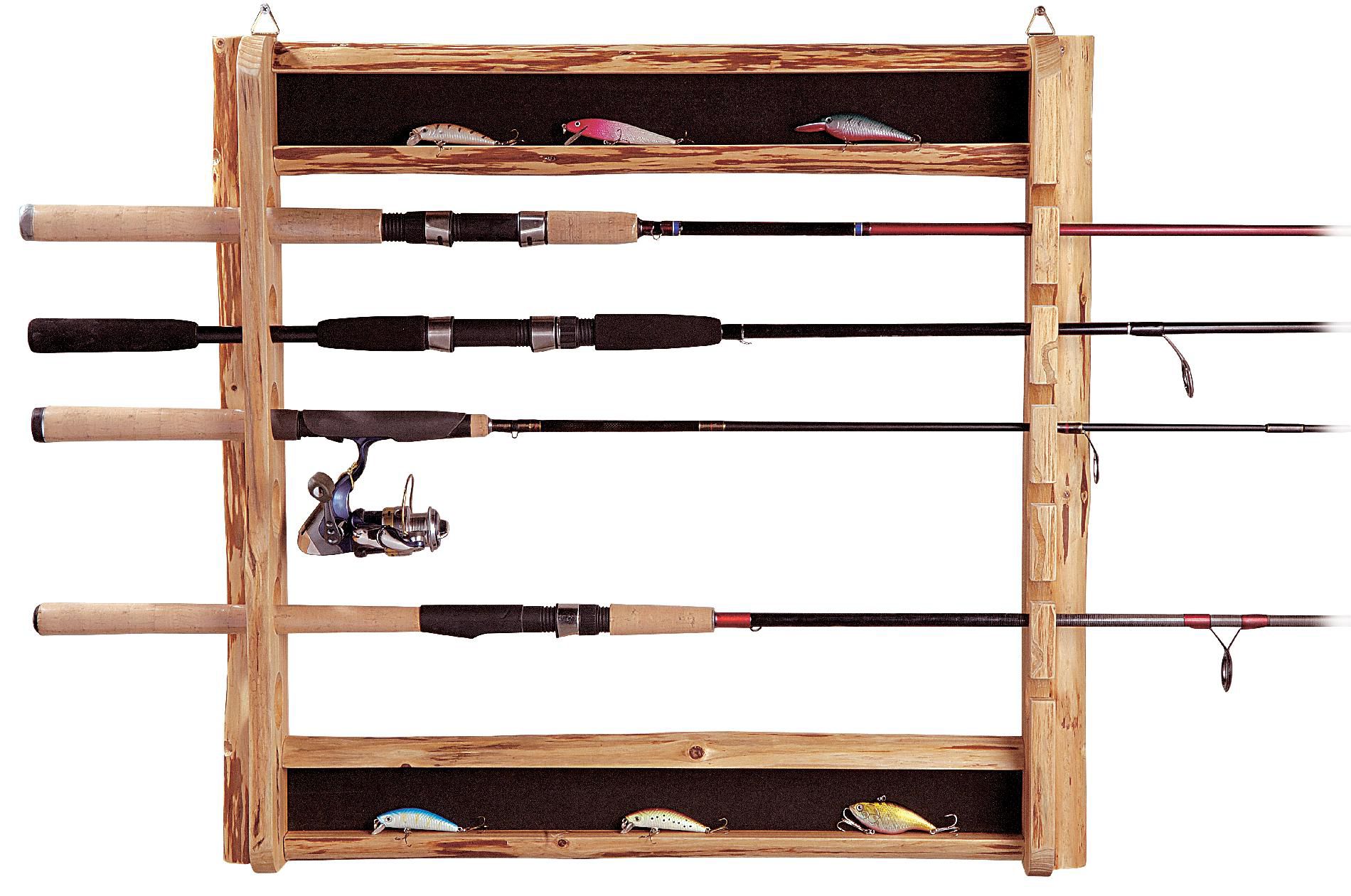 Rush Creek 6Rod Horizontal / Vertical Rod Holder Fitness & Sports