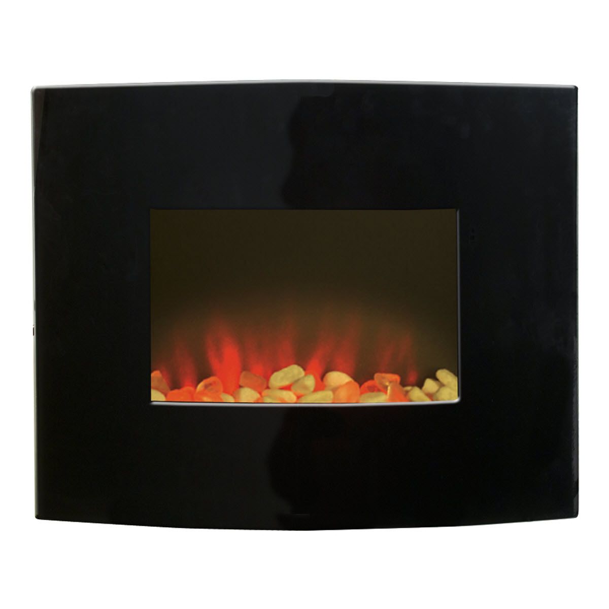 Comfort Earth Kensington 25"  Wall-Mount Electric Fireplace with Remote Control - Black at Kmart.com