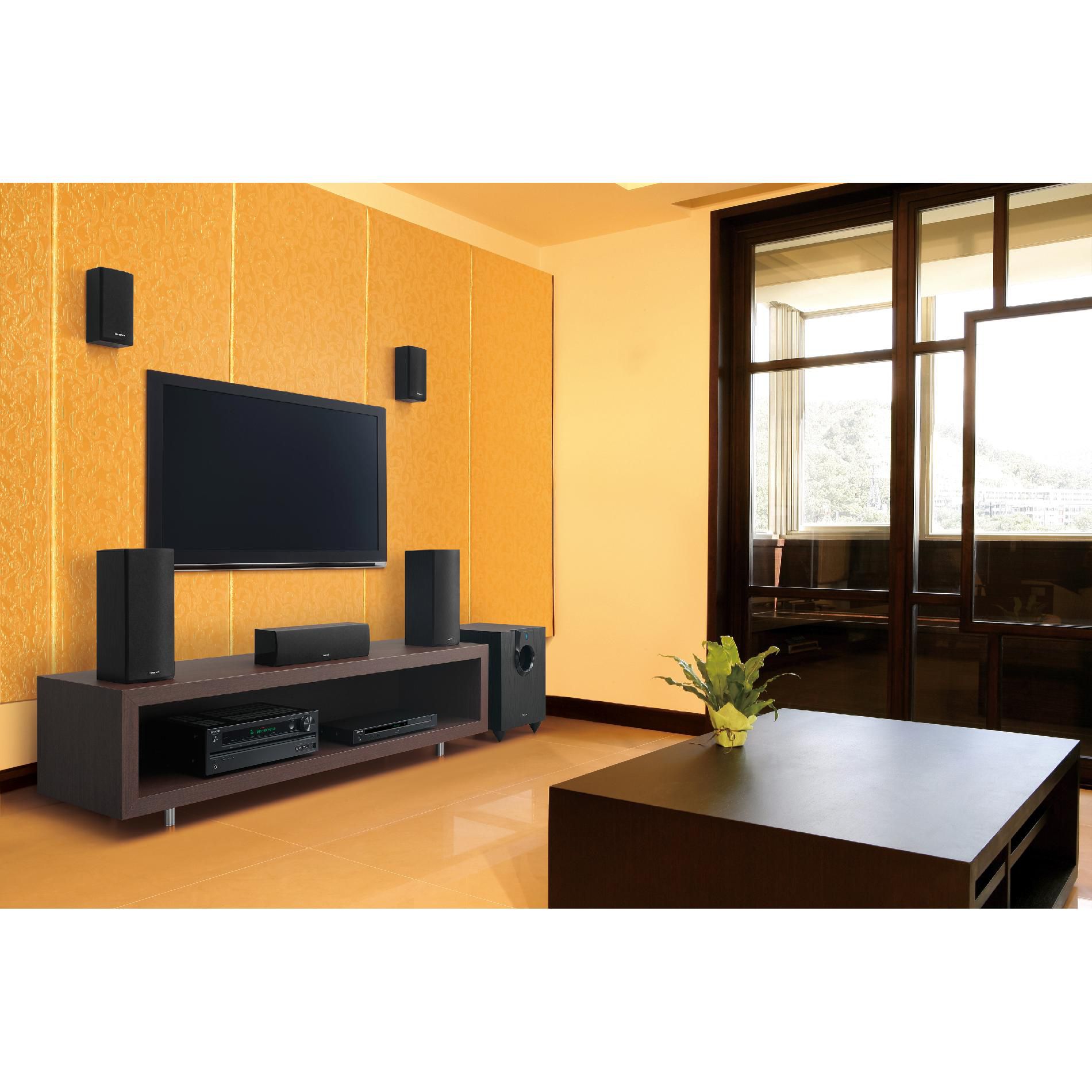 Onkyo 7 1-Channel HT-S5500 Home Theater Receiver Speaker Package Black