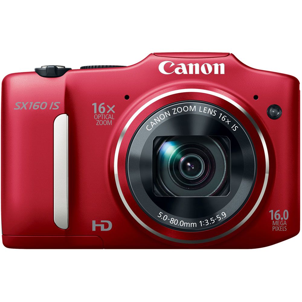 Canon PowerShot SX160 IS Red 16MP Digital Camera