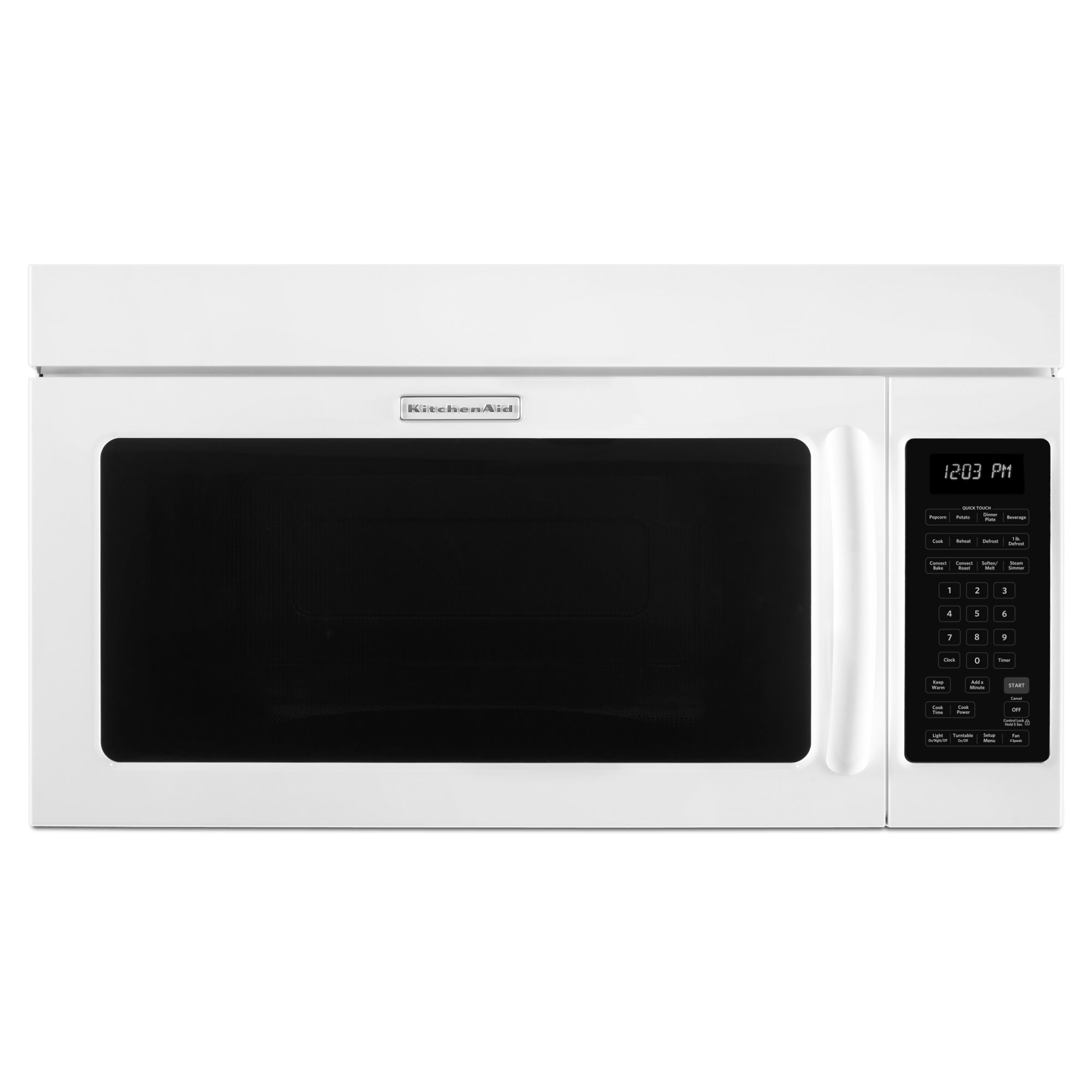 KitchenAid 1.8 cu. ft. Microwave Hood Combination Oven w/ Convection Cooking - White