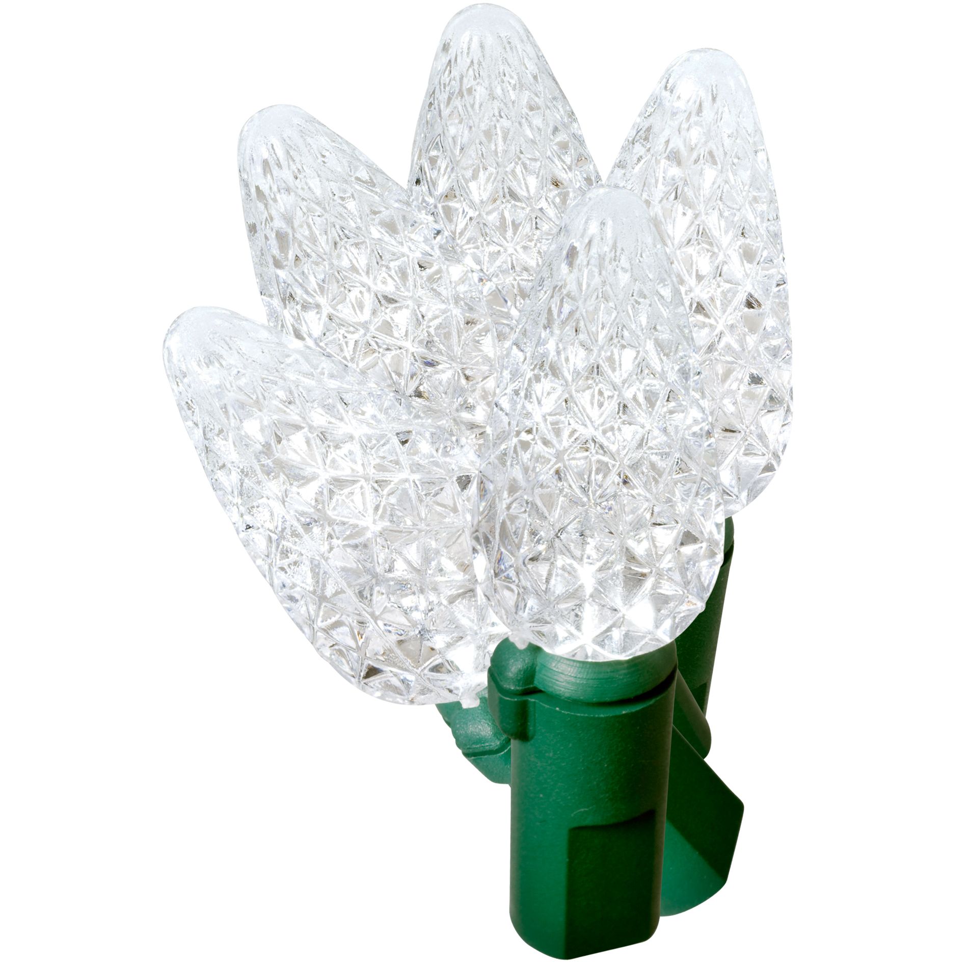 General Electric C5 Stay-bright LED Christmas Light Set Clear 150 Ct.