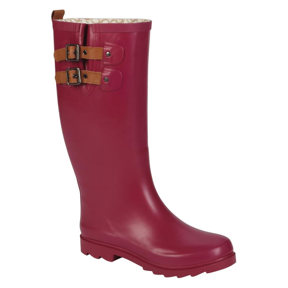 Chooka Women's Rain Boot Top Solid - Pink