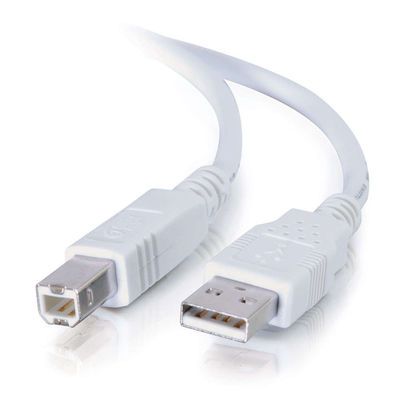 5m USB 2.0 A/B CBL WHITE
