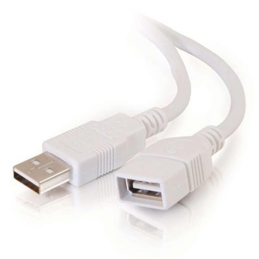 2m USB A/A EXT CBL WHITE