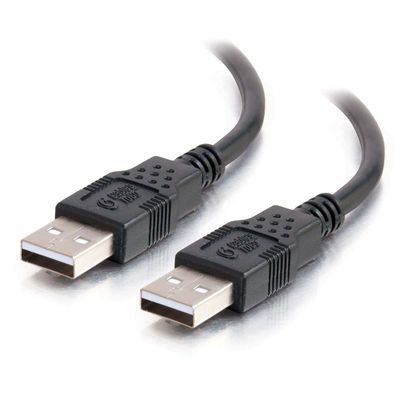 2m USB 2.0 A MALE/A MALE CBL BLK