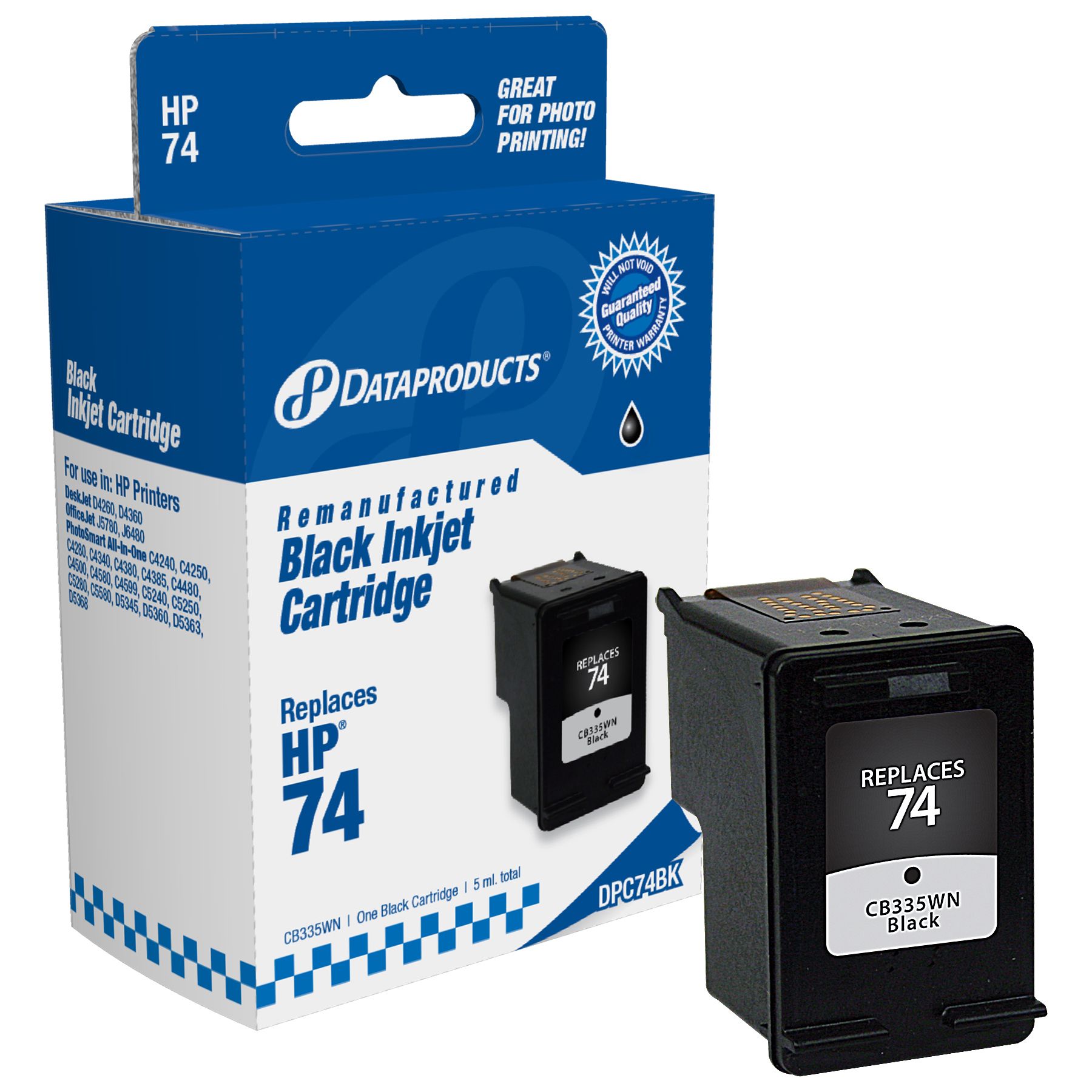 Dataproducts Replacement HP 61 Black Printer Cartridge TVs