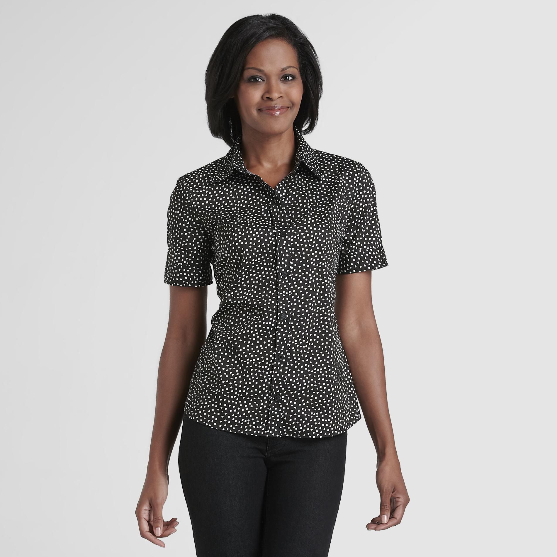Jaclyn Smith Women's Short Sleeve Shirt at Kmart.com