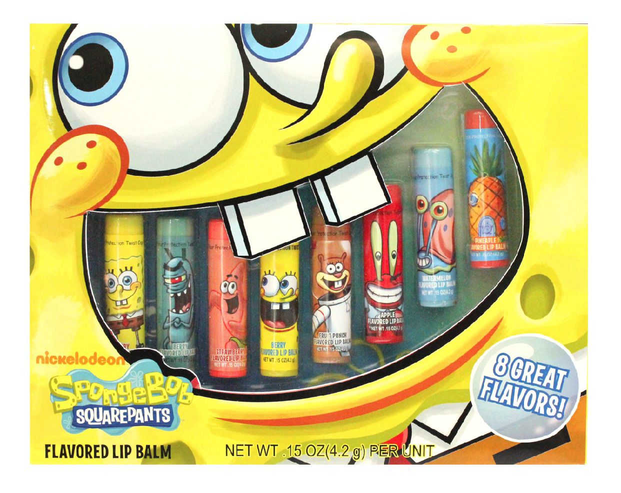 Nickelodeon Spongebob & Characters 5 Pc Lip Balm Set ...