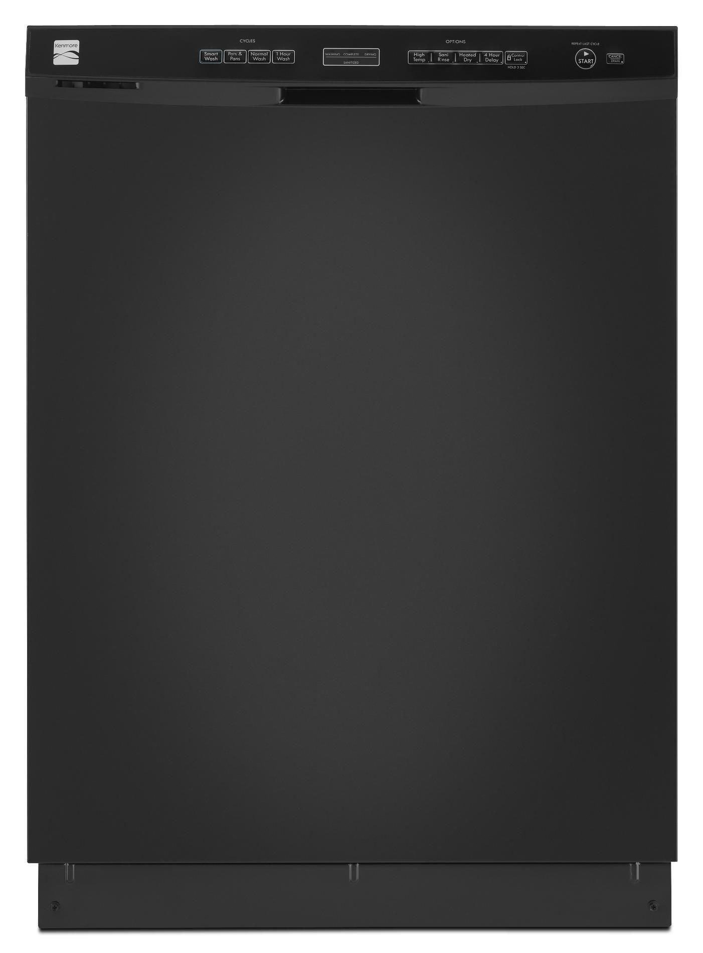 Kenmore 24″ Builtin Dishwasher W/ Stainless Steel Tub Black Yakinyx