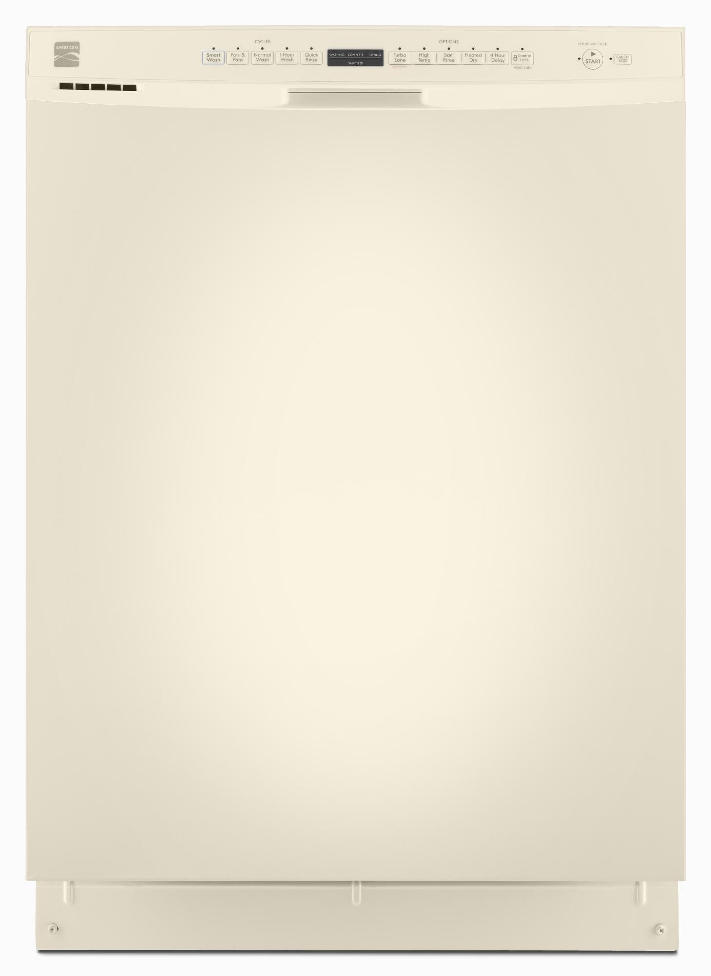 Kenmore 24″ Builtin Dishwasher W/ Turbozone, Rotating Spray Jets