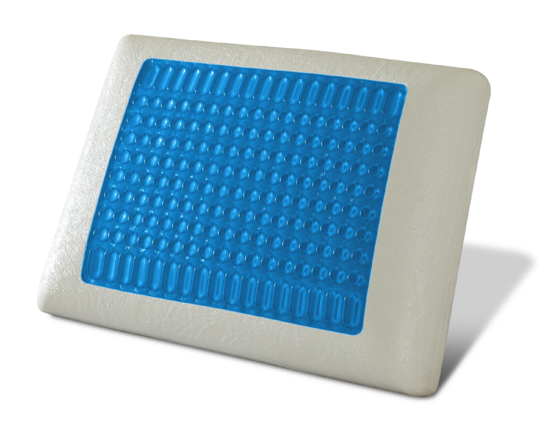 Pure Rest Gel Top Memory Foam Pillow -Blue at Kmart.com