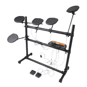 Pyle Electronic Drum Set With 5 Pads, 2 Pedals, Natural Response Cymbals and Drums at Kmart.com