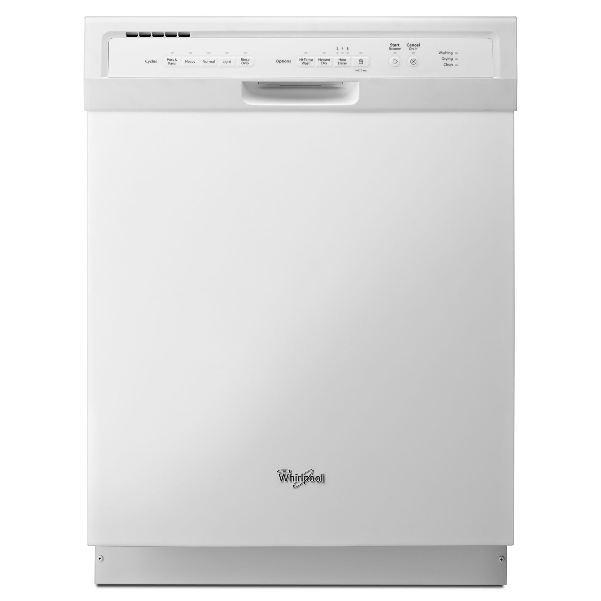 Whirlpool 24" Built-In Dishwasher w/ 100% Stainless Steel Tub - White at Kmart.com