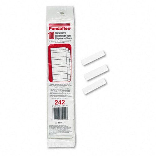 thumbnail interactive-video image 1 of Tabs Inserts For Hanging File Folders, 1/5-Cut, White, 2... 1 of 12